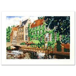 "Open Window in Belgium" Limited Edition Serigraph by Juan Medina, Numbered and