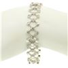 Image 4 : 14kt White Gold 0.90 ctw Diamond Open Trellis Bracelet