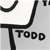 Image 2 : Todd Goldman, "Rock is Dead" Hand Signed Original Painting on Canvas with Letter