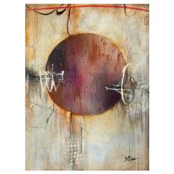 John Milan, "Circle of Trust I" Hand Signed Original Painting with COA.