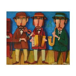 Mikheil Mikaberidze, Original Oil Painting on Canvas, Hand Signed with Certifica