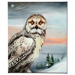 "Snow Owl in Alaska" Limited Edition Giclee on Canvas by Martin Katon, Numbered