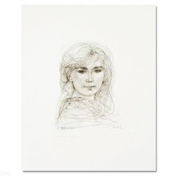 "Inga" Limited Edition Lithograph by Edna Hibel, Numbered and Hand Signed with C