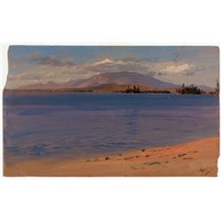 Frederic Edwin Church  - Mt Katahdin from Lake Millinocket