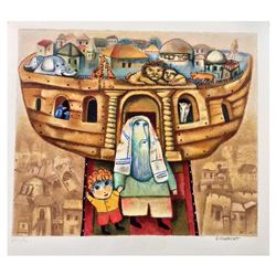 Gregory Kohelet, "Noah's Ark " Hand Signed Limited Edition Serigraph with Letter