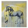 Image 1 : Gail Rodgers, "Leonardo's Horse" Hand Signed Original Hand Pulled Silkscreen Mix