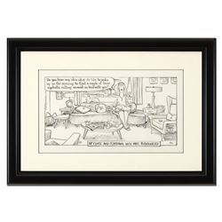 Bizarro, "Mrs Potato Head" is a Framed Original Pen & Ink Drawing by Dan Piraro,