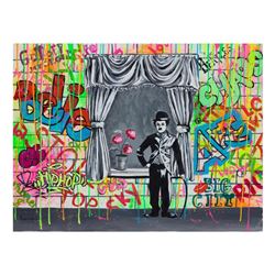 Nastya Rovenskaya, "Comedy Time" Original Oil on Canvas; Hand Signed and with CO