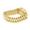 Image 3 : Rolex Mens 18K Yellow Silver Diamond Lugs President Wristwatch With Rolex Box &