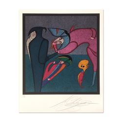 Mihail Chemiakin, Carnival Series: "Untitled 8" Limited Edition Lithograph, Numb