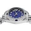 Image 8 : Rolex Ladies Stainless Steel Blue Diamond & Sapphire Oyster Perpetual Datejust W