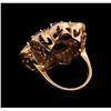 Image 3 : 14KT Rose Gold 9.91 ctw Sapphire Ring