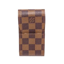 Louis Vuitton Damier Ebene Canvas Leather Cigarette Holder Case