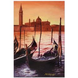 Howard Behrens (1933-2014), "Sunset on the Grand Canal 4" Limited Edition Hand E