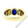 Image 9 : Trevi 18kt Yellow Gold 1.90 ctw Oval Sapphire & Baguette Diamond Ring