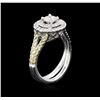 Image 3 : 0.93 ctw Diamond Ring - 14KT White Gold