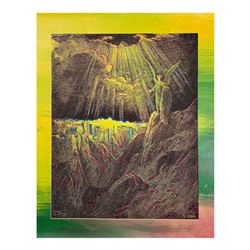 Steve Kaufman (1960-2010), "Guardian Angel" Hand Signed and Numbered Limited Edi