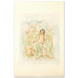 "The Forest Friend" Limited Edition Lithograph by Edna Hibel (1917-2014), Number