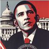 Image 2 : Shepard Fairey, "Be the Change" Barack Obama Inauguration Lithograph, with Lette