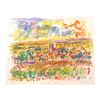 Image 1 : Wayne Ensrud "View of Pommard, Burgundy" Mixed Media Original Artwork; Hand Sign