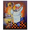 Image 1 : Alexander Ischenko, "Dog and the Chef" Original Acrylic Painting on Canvas, Hand