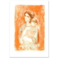 "Leona and Baby" Limited Edition Lithograph by Edna Hibel (1917-2014), Numbered