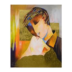 Arbe, "Adore You" Limited Edition on Canvas with Gold Embellishing, Numbered and