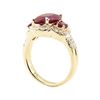 Image 4 : 5.01 ctw Ruby and Diamond Ring - 14KT Yellow Gold
