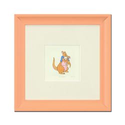 "Kanga" Framed Limited Edition Etching with Hand-Tinted Color and Numbered.