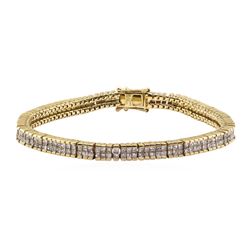 5.95 ctw Diamond Bracelet - 14KT Yellow Gold
