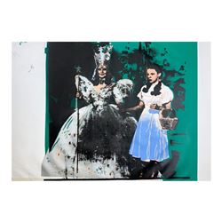 Steve Kaufman (1960-2010), "Dorothy and the Good Witch " Hand Signed and Numbere