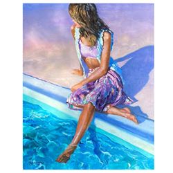 Howard Behrens (1933-2014), "Contemplation" Hand Signed Original Painting on Can