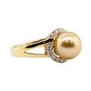 Image 2 : South Sea Pearl and Diamond Ring - 18KT Yellow Gold
