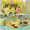 Image 2 : S. Burkett Kaiser, "Spring Roses" Limited Edition, Numbered and Hand Signed with
