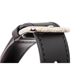 Louis Vuitton Black Leather SHW Keepall Luggage Shoulder Strap