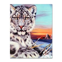 "Snow Leapord Of China" Limited Edition Giclee on Canvas by Martin Katon, Number