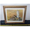 Image 1 : Framed print of flying duck from Remington Arms Co. collection