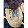 Image 2 : Pair of mukluks, beading, beaver trim, 9 1?2” inches heel to toe