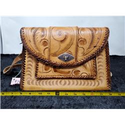 Hand tooled Leather handbag