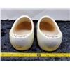 Image 3 : Blue and white Dutch wood clogs, made in Holland 21 cm