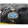Image 2 : Sterling Abalone pendant on a 24” silver tone chain