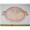 Image 3 : 97. Pink depression glass plate, “Windsor”, Jeanette Glass, 1936-39