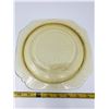 Image 3 : 99. Amber depression glass plate, “Madrid”, 9”