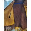 Image 3 : 128. Leather fringed poncho, made in Mexico, women’s medium size