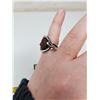 Image 4 : 132. Karen Palmer designer ring, silver tone, size 7