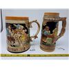 Image 1 : 153. Ornate stoneware beer steins (2)