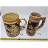 Image 2 : 153. Ornate stoneware beer steins (2)