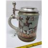 Image 3 : 154. Beer stein with hunting scene, made in Germany