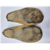 Image 3 : 177. Pair of men’s double soled moose hide slippers, 111?2” heel to toe
