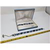 Image 3 : 207. Vintage blue rhinestone necklace and bracelet
